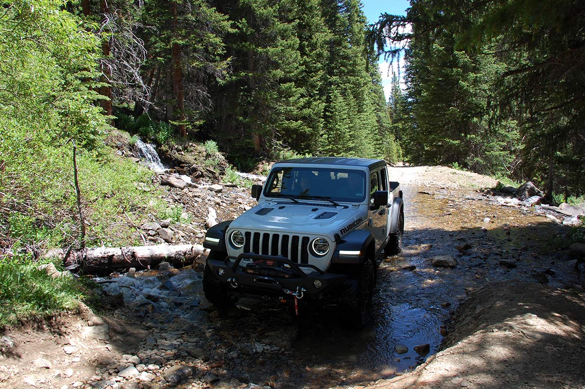 Jeep In A River