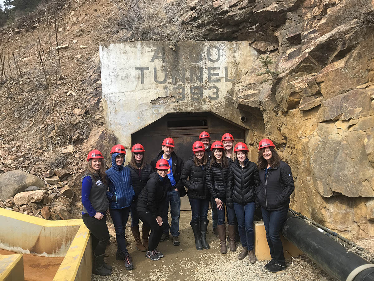 The Colorado Tourism Office group visits the ARGO Tunnel