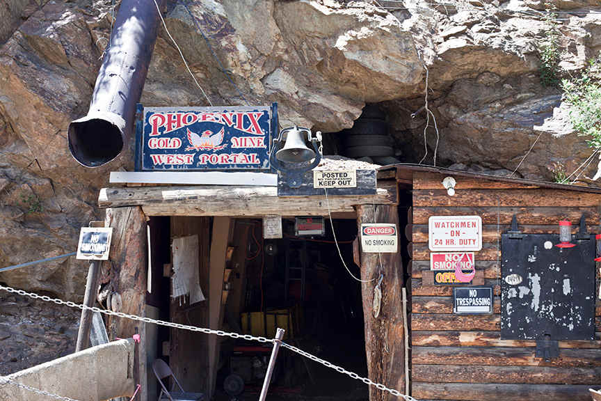 The Phoenix Gold Mine entrance.