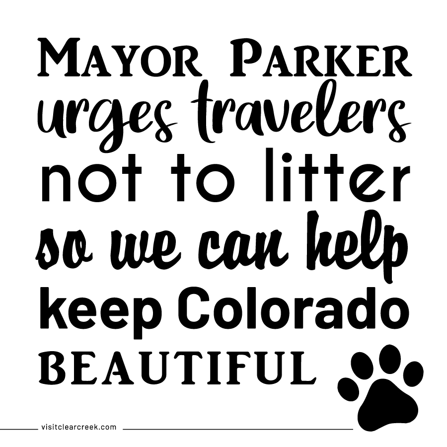 mayor parker the snow dog keep Colorado beautiful