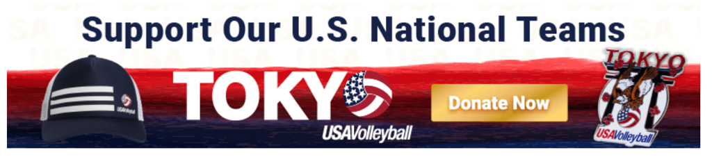 Support USA Volleyball Tokyo
