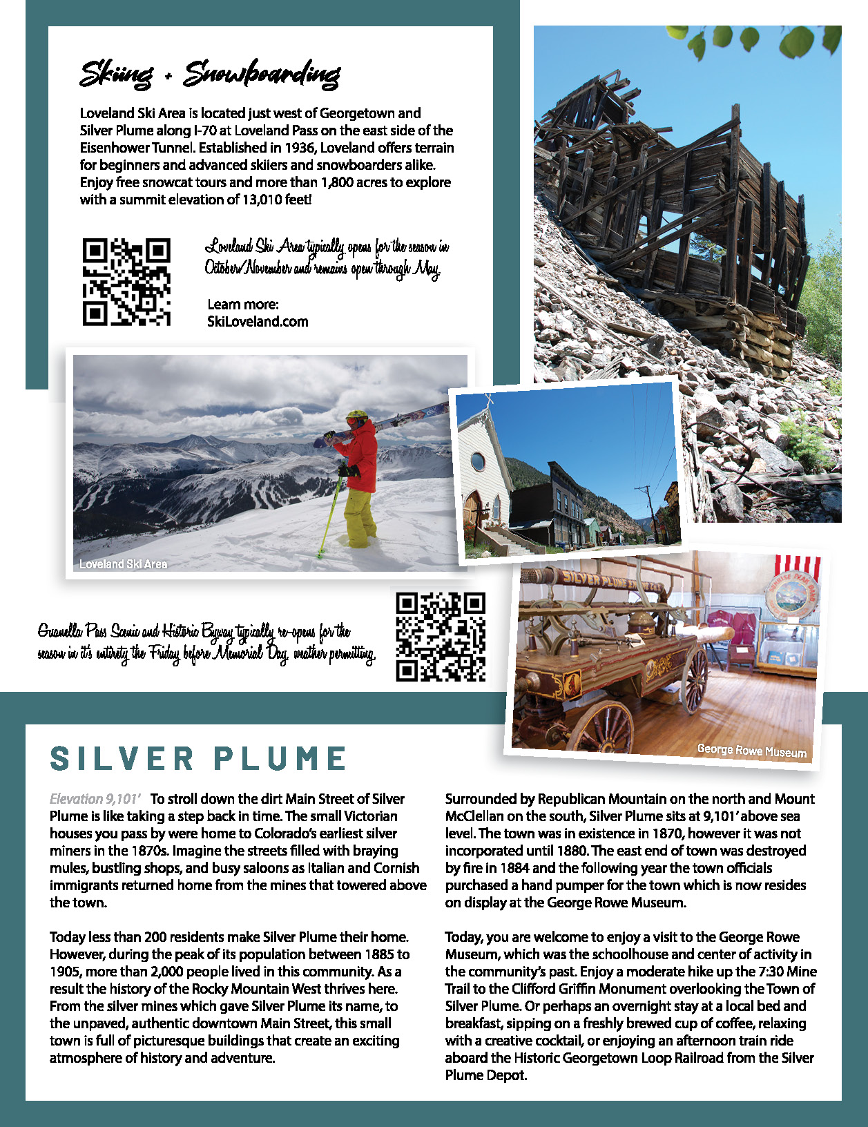 Clear Creek Visitor Guide Silver Plume