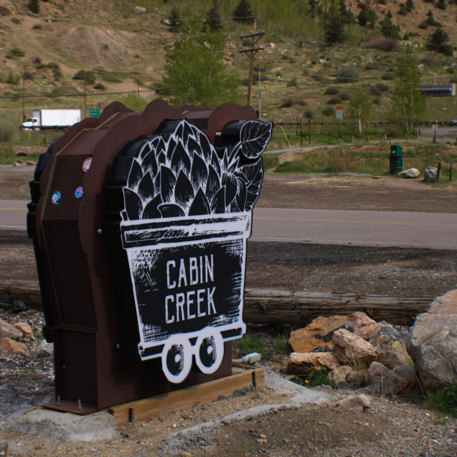 Cabin Creek Brewing Company Sign