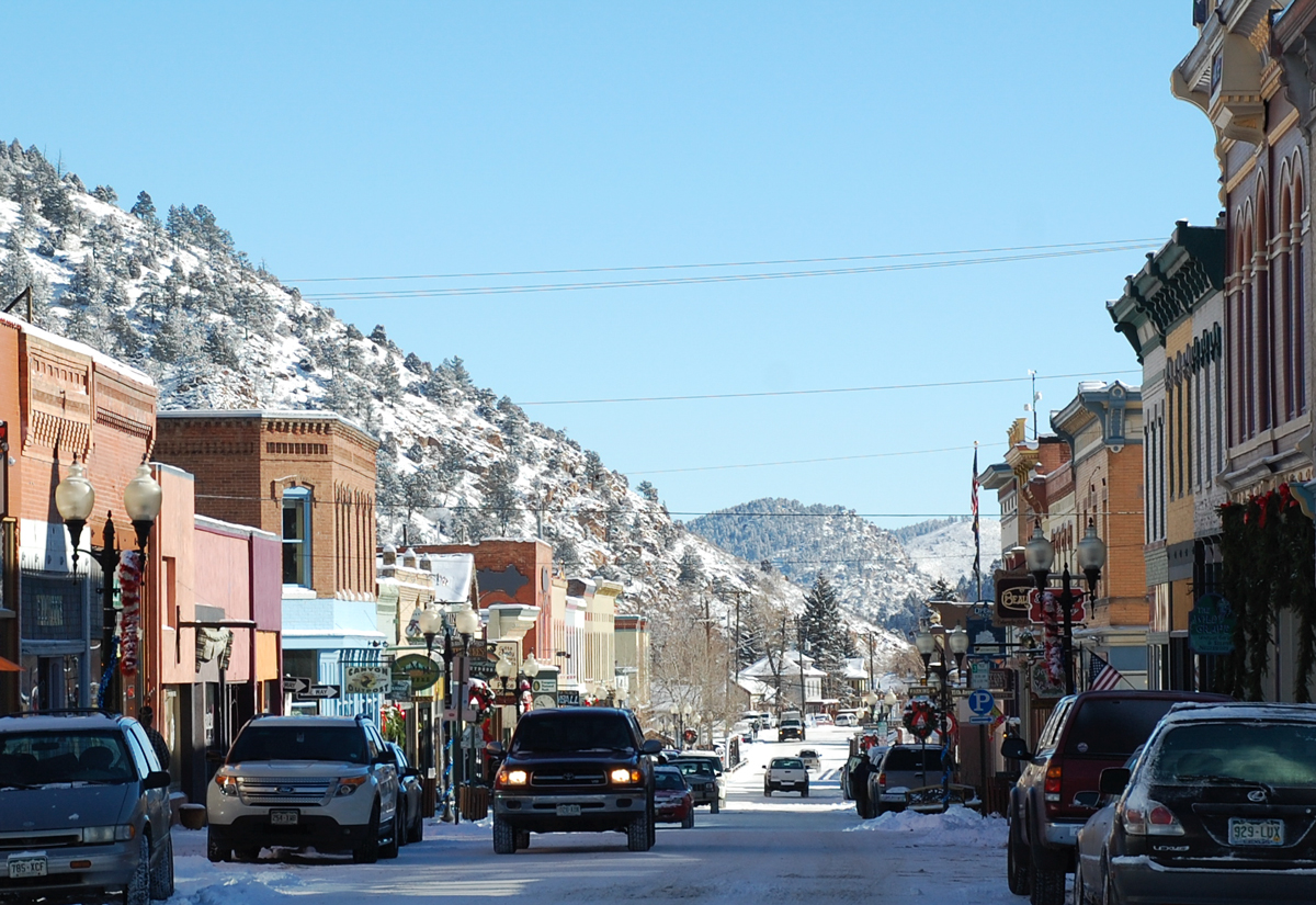 Idaho Springs Winter Season before Christmas