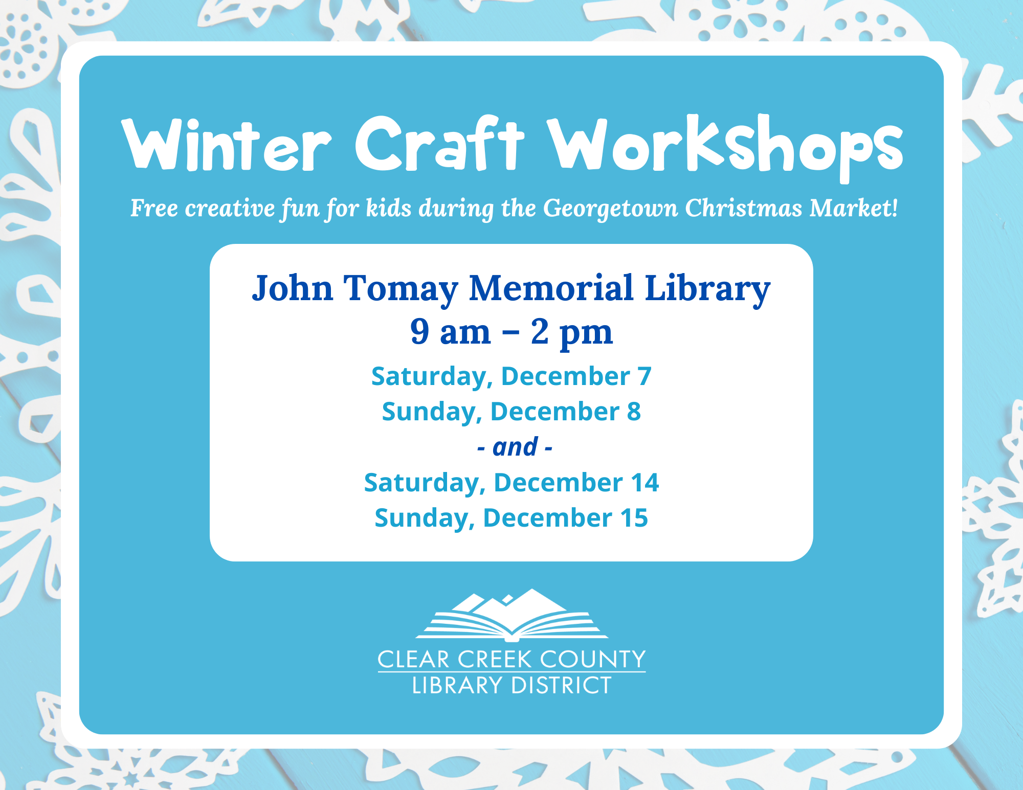 CCMRD Winter Craft Workshop