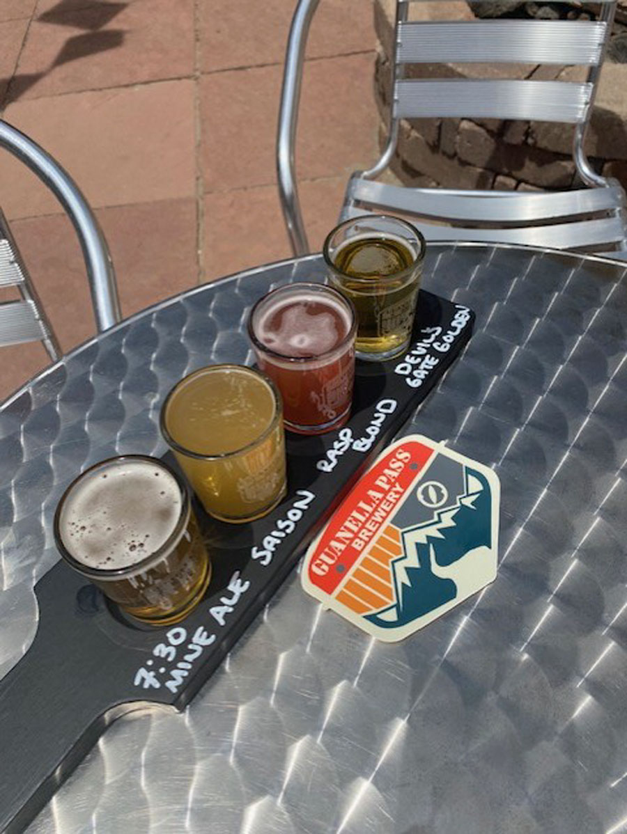 Guanella Pass Brewery BEER FLIGHT